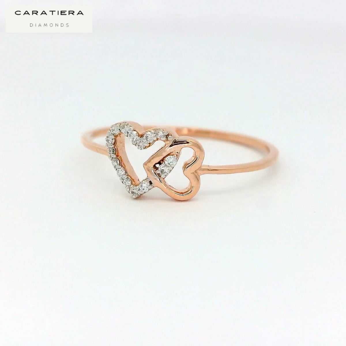 Elegant Heart-Shaped Diamond Ring