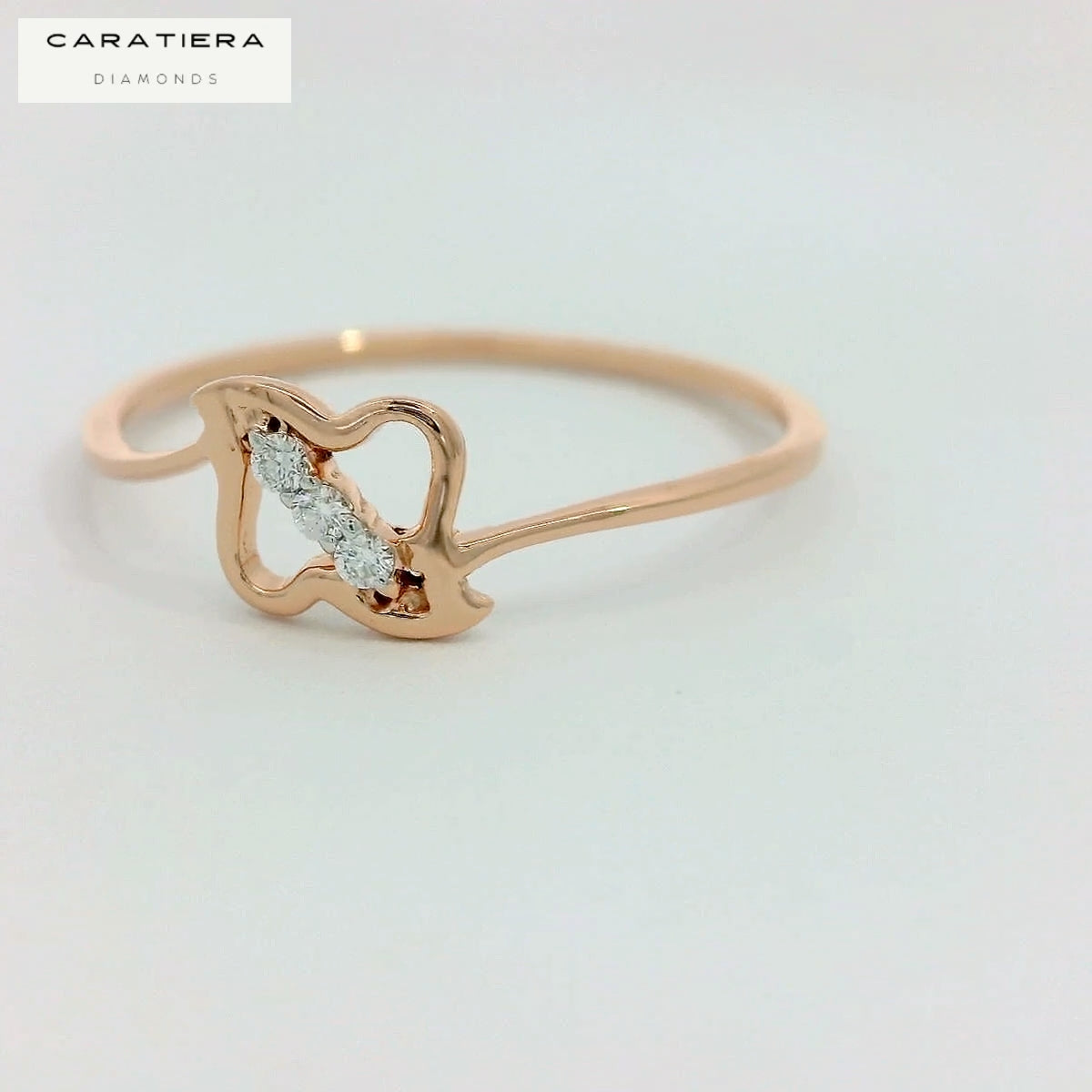 Elegant Rose Gold Diamond Ring