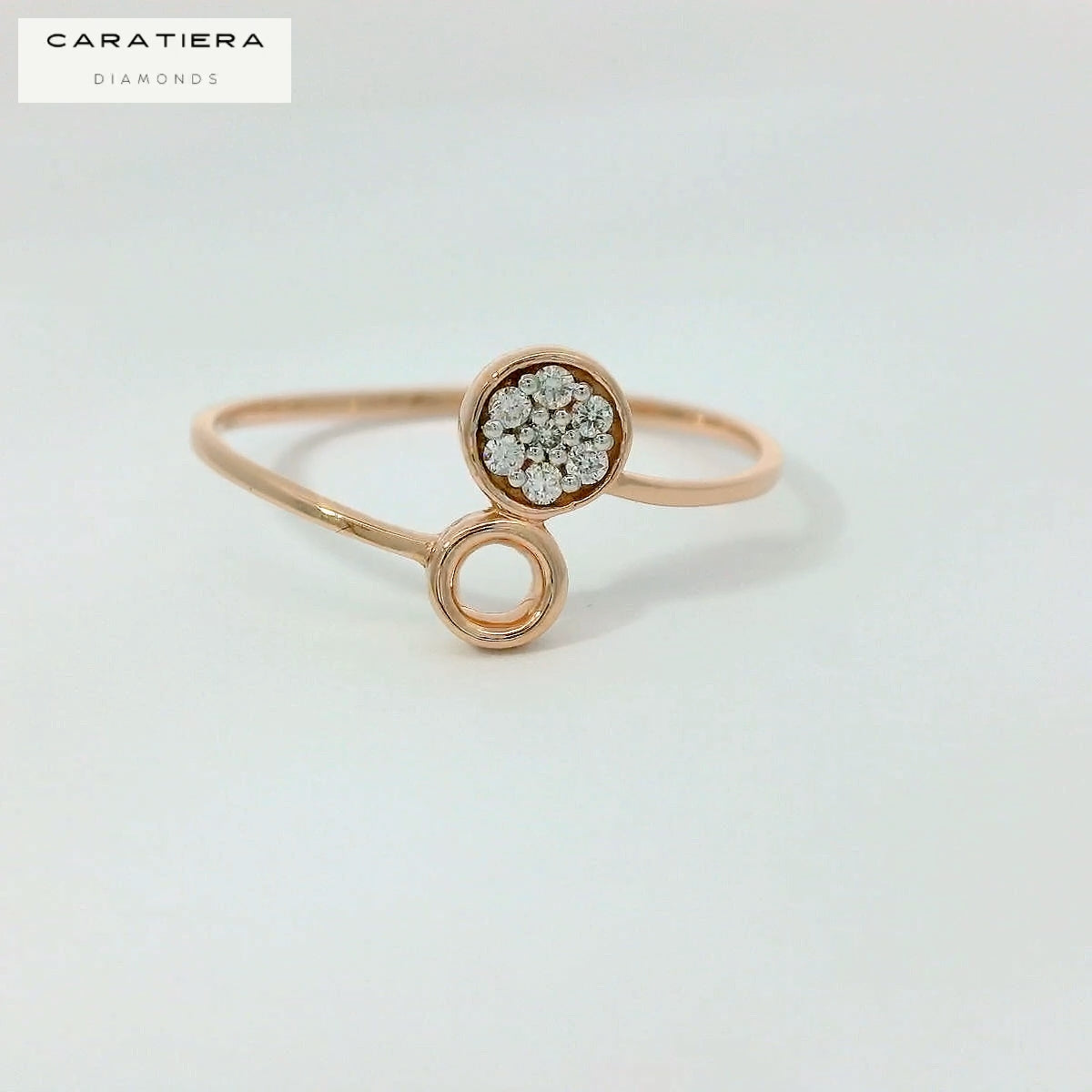 Elegant Rose Gold Diamond Ring
