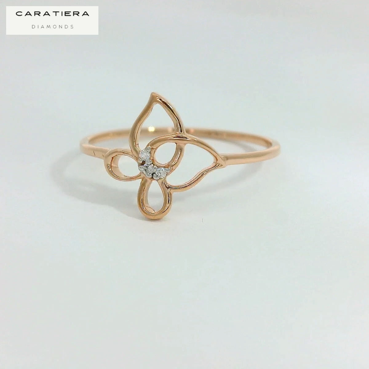 Elegant Floral Diamond Ring