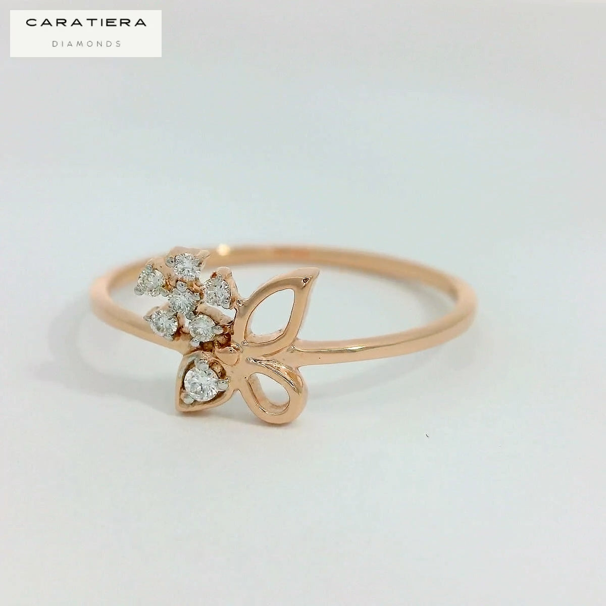 Elegant Floral Diamond Ring