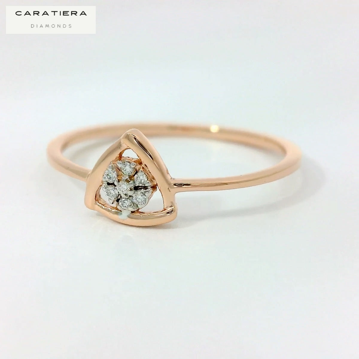Elegant Rose Gold Diamond Ring