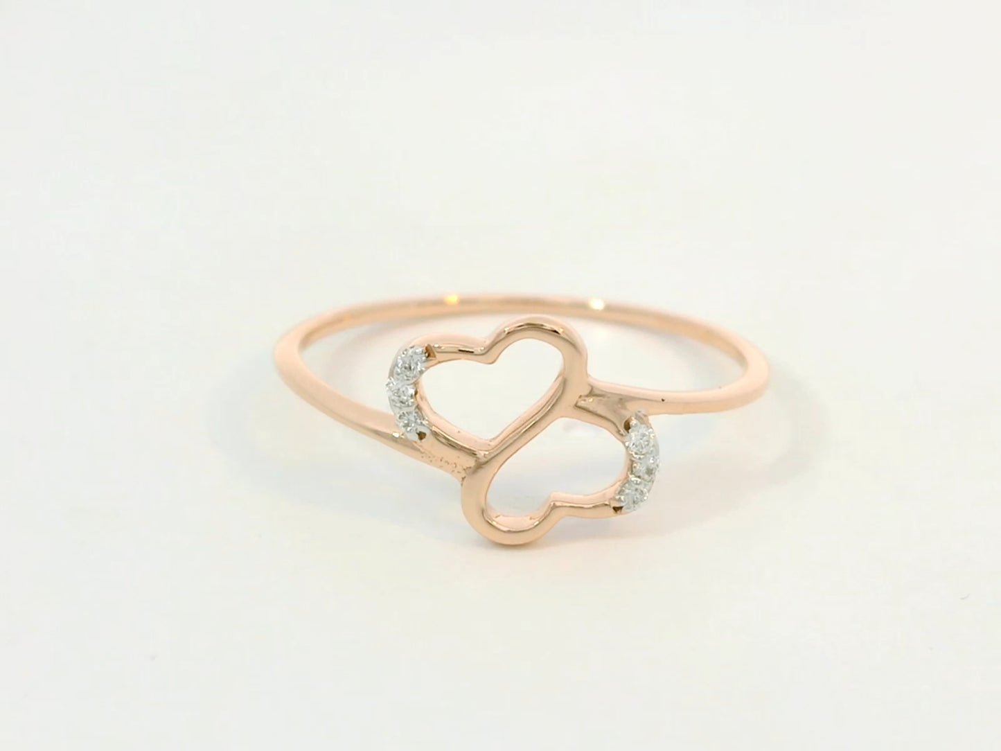Elegant Diamond Heart Ring