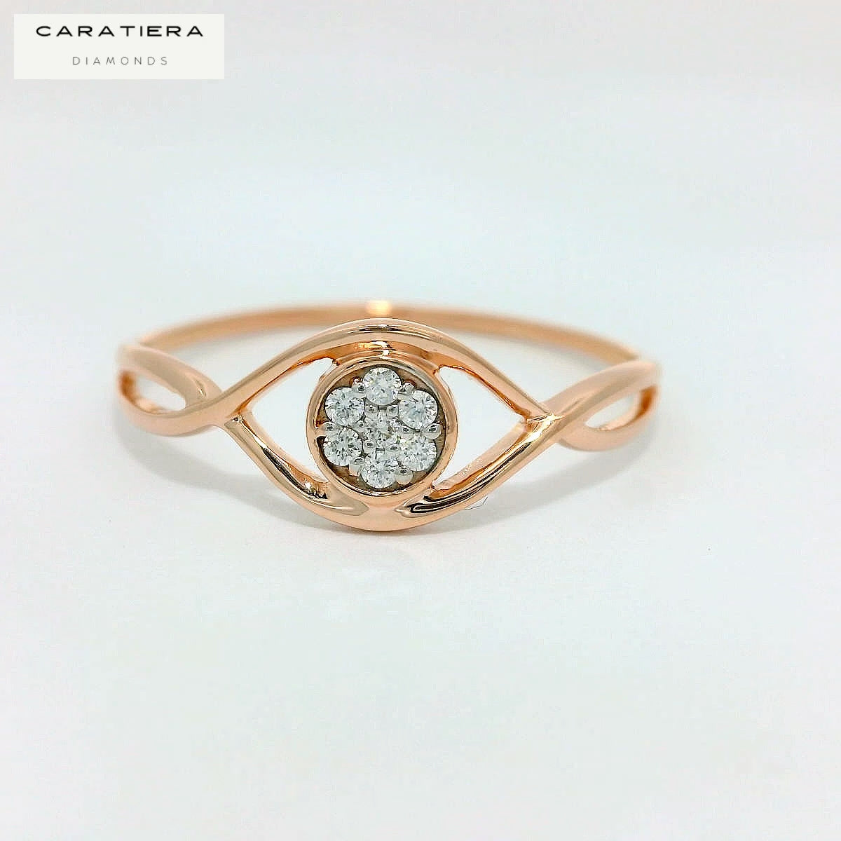 Elegant Rose Gold Diamond Ring