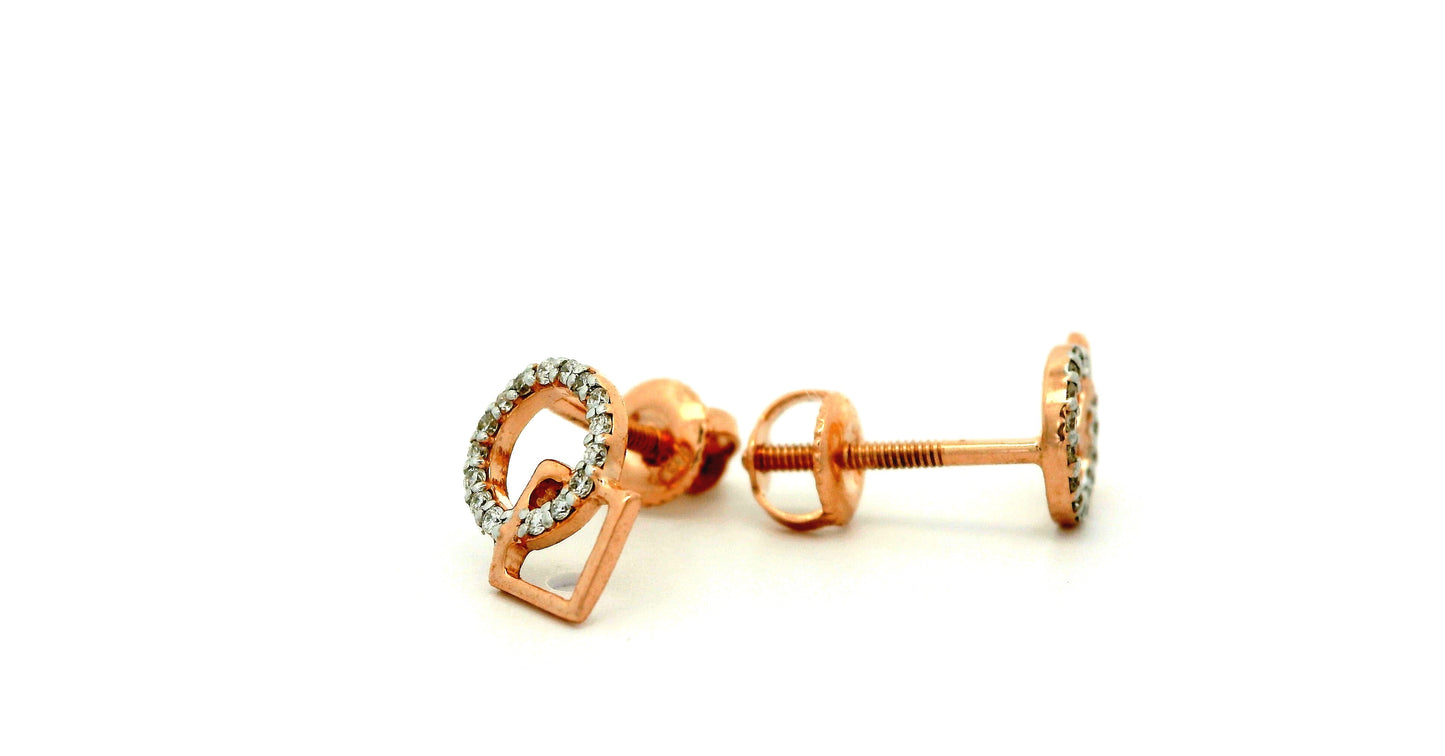 Elegant Rose Gold Earrings