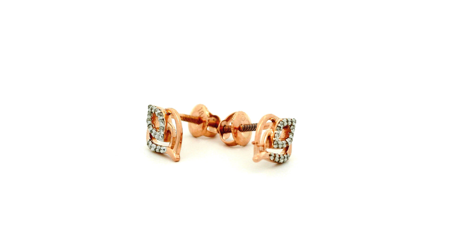 Elegant Rose Gold Earrings