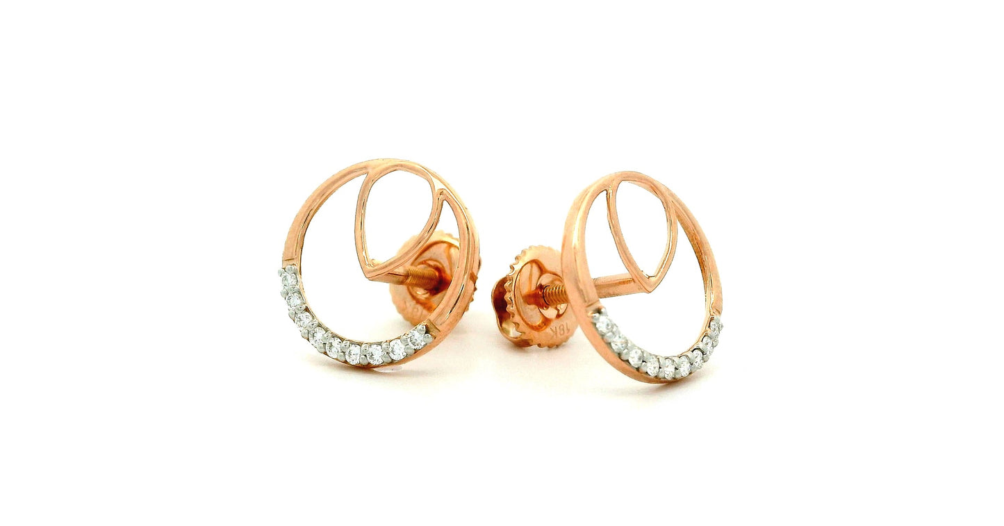 Elegant Rose Gold Earrings