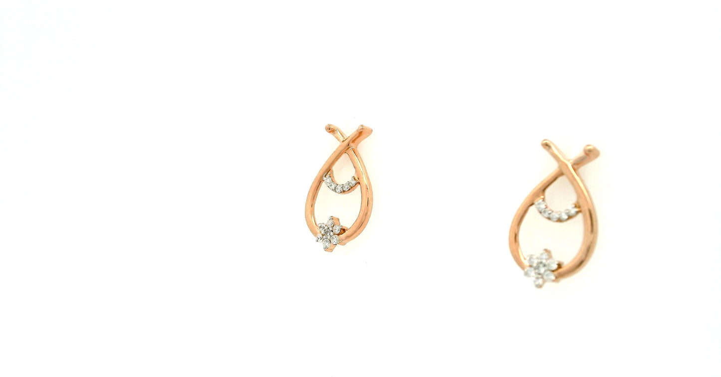 Elegant Rose Gold Earrings