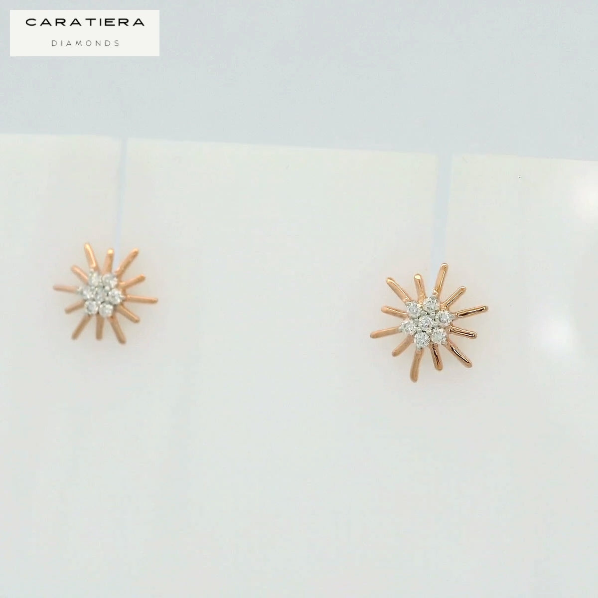 Elegant Starburst Diamond Earrings