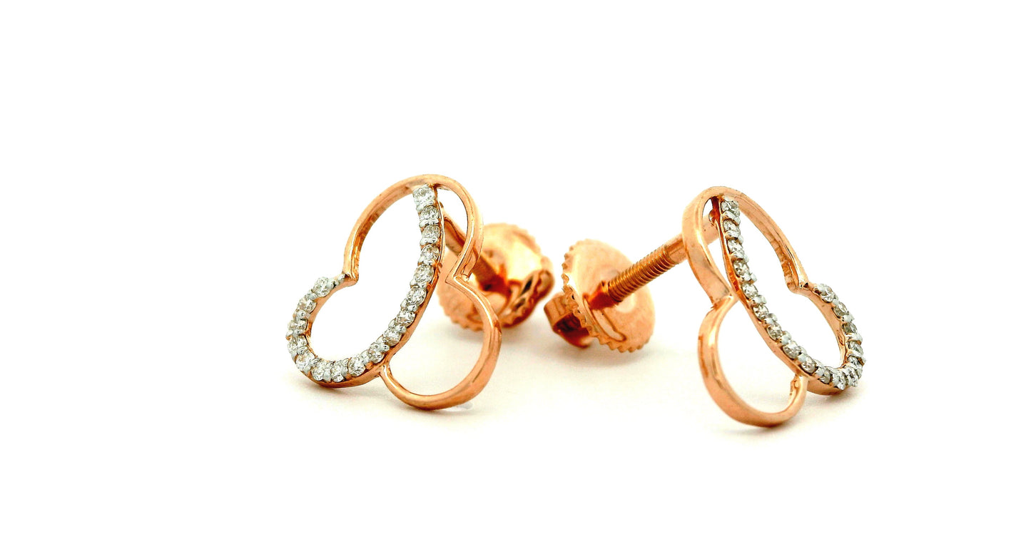 Elegant Rose Gold Earrings