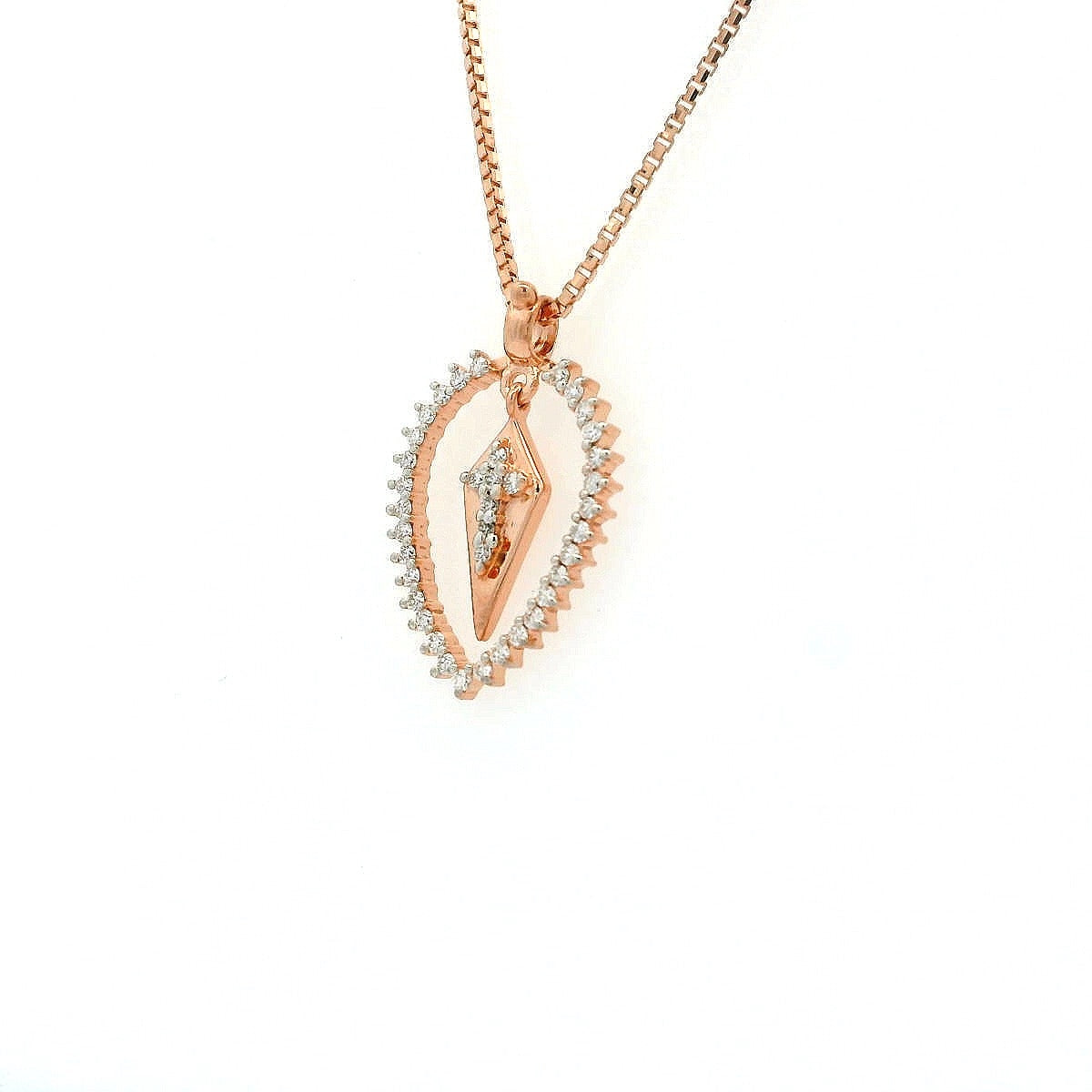 Elegant Rose Gold Pendant Necklace
