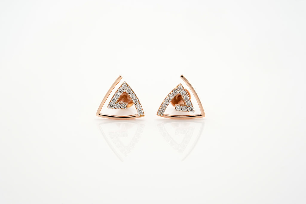 Diamond Prism Earrings - STDD586