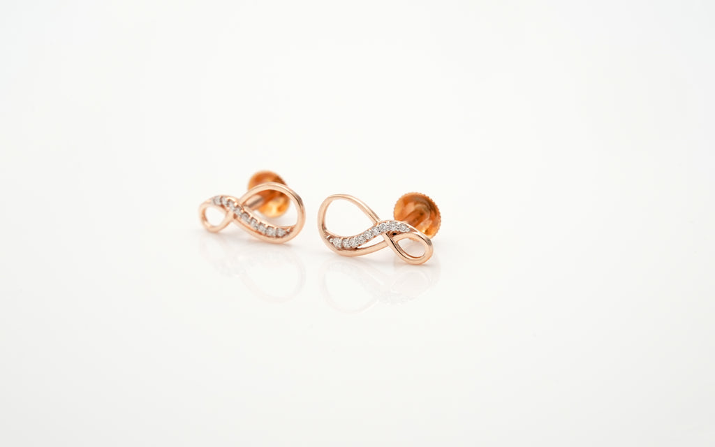 Infinity Sparkle Earrings  -STDD