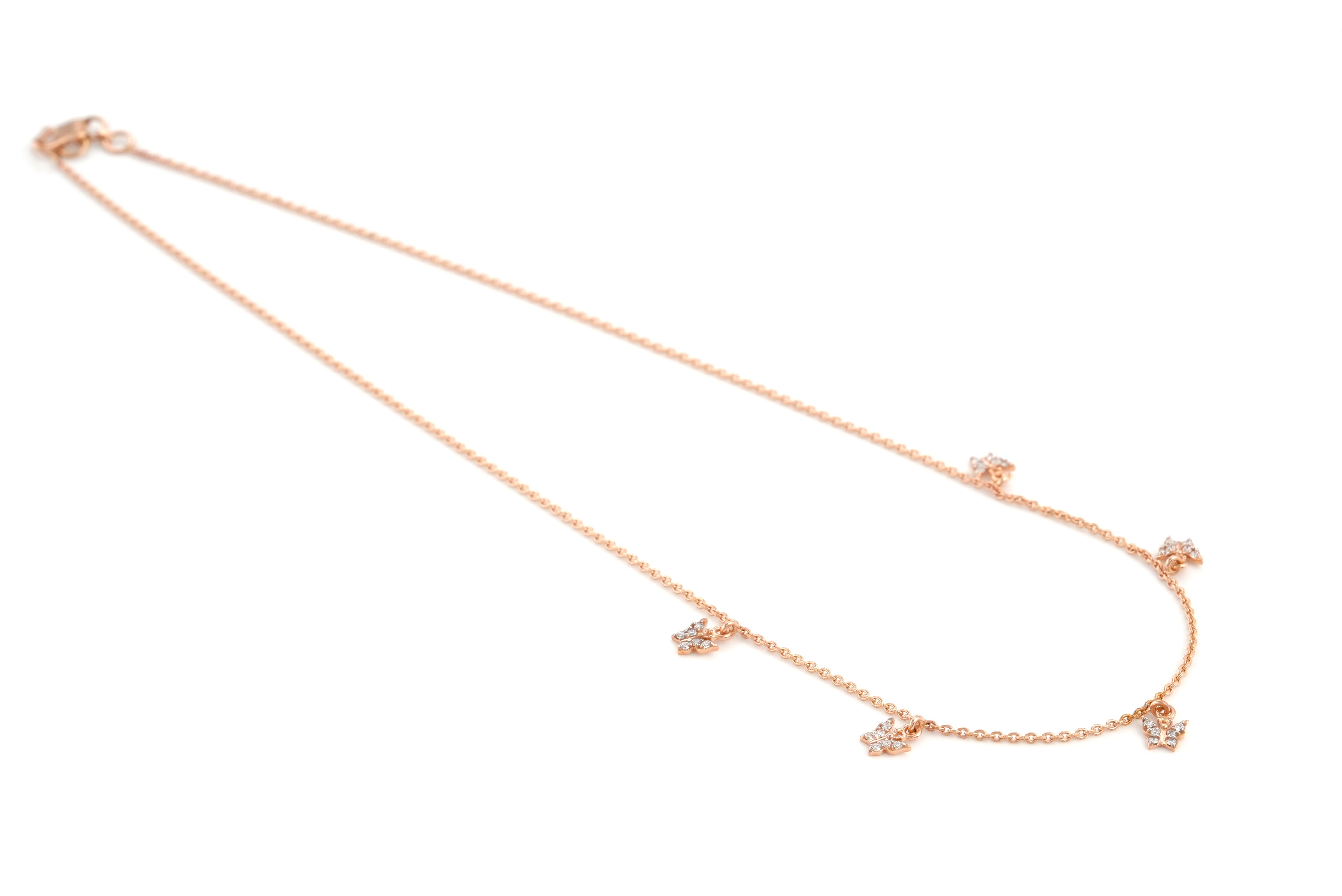 Butterfly charms Necklace  - NCD