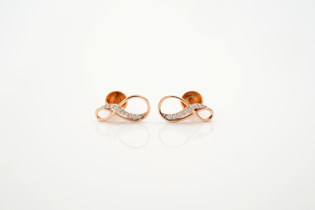 Infinity Sparkle Earrings  -STDD