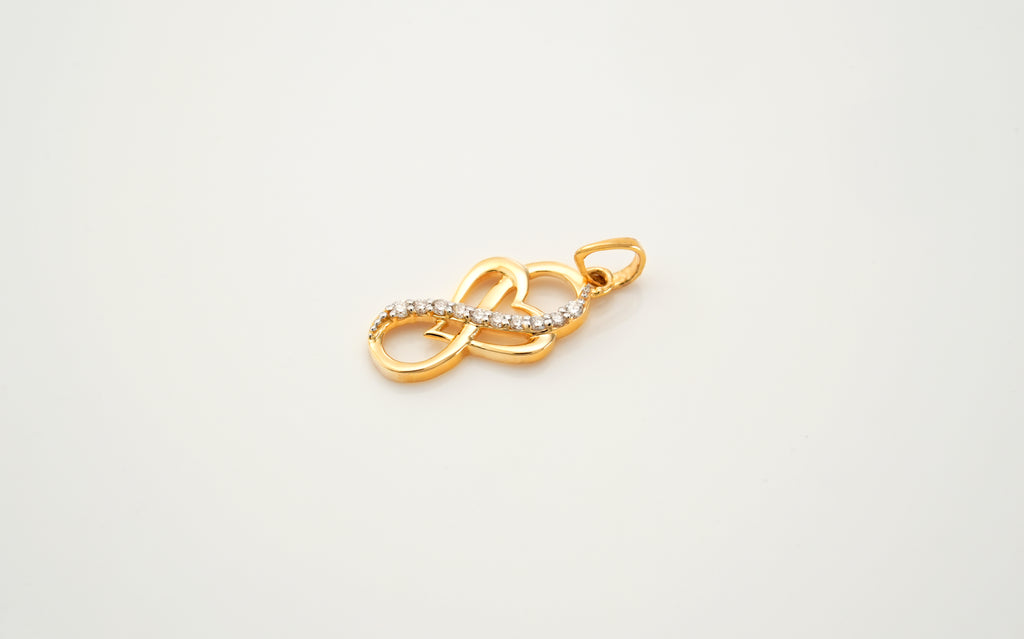 Diamond Eternity Heart Pendants  -PND515