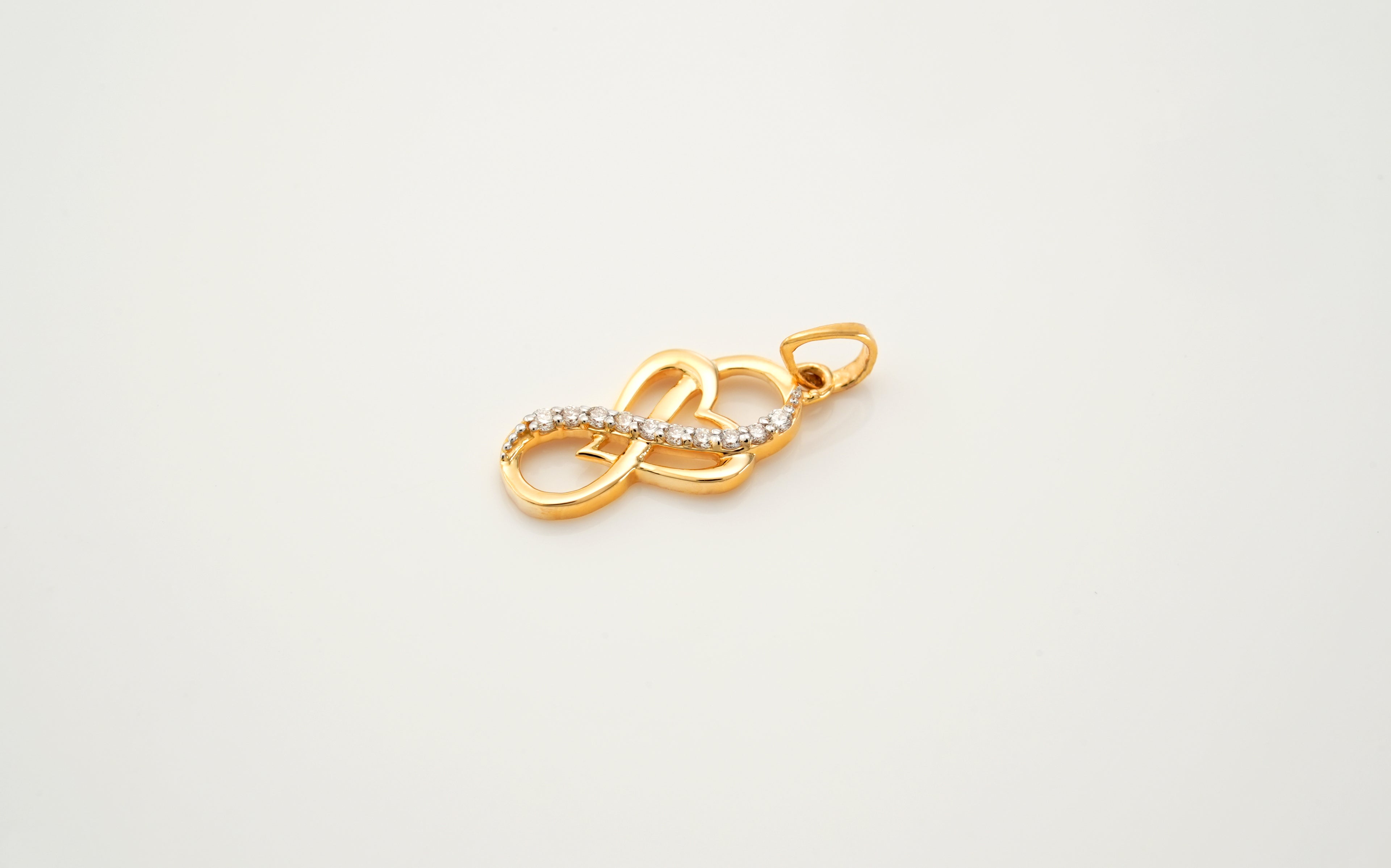 Diamond Eternity Heart Pendants  -PND515