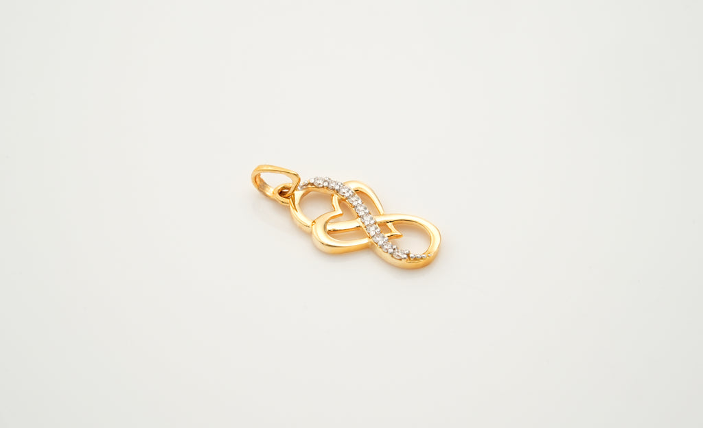 Diamond Eternity Heart Pendants  -PND515