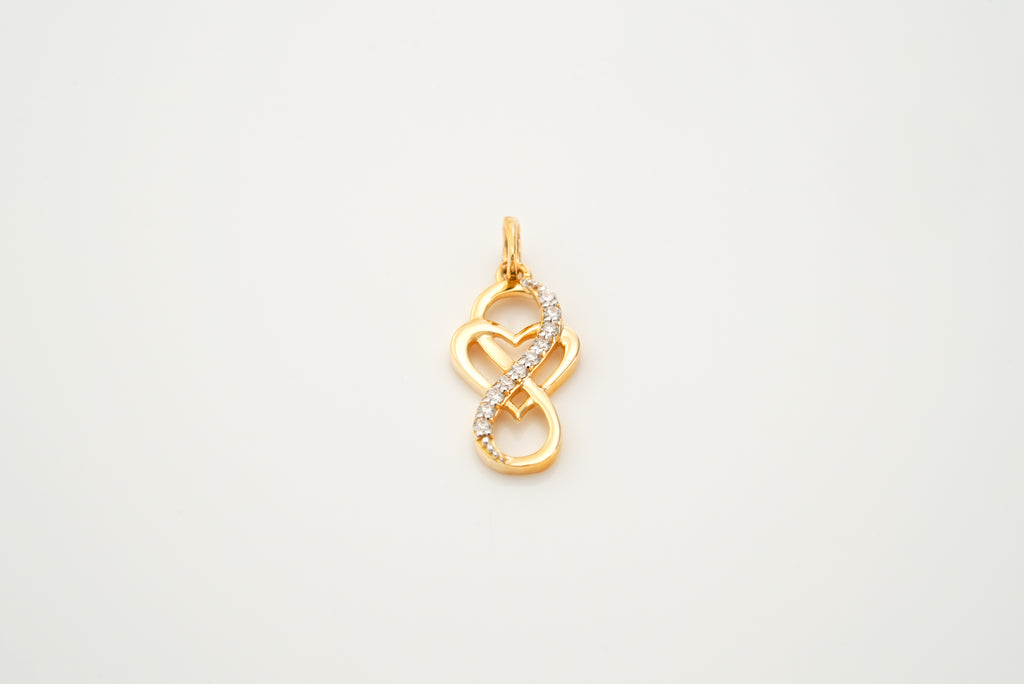 Diamond Eternity Heart Pendants  -PND515