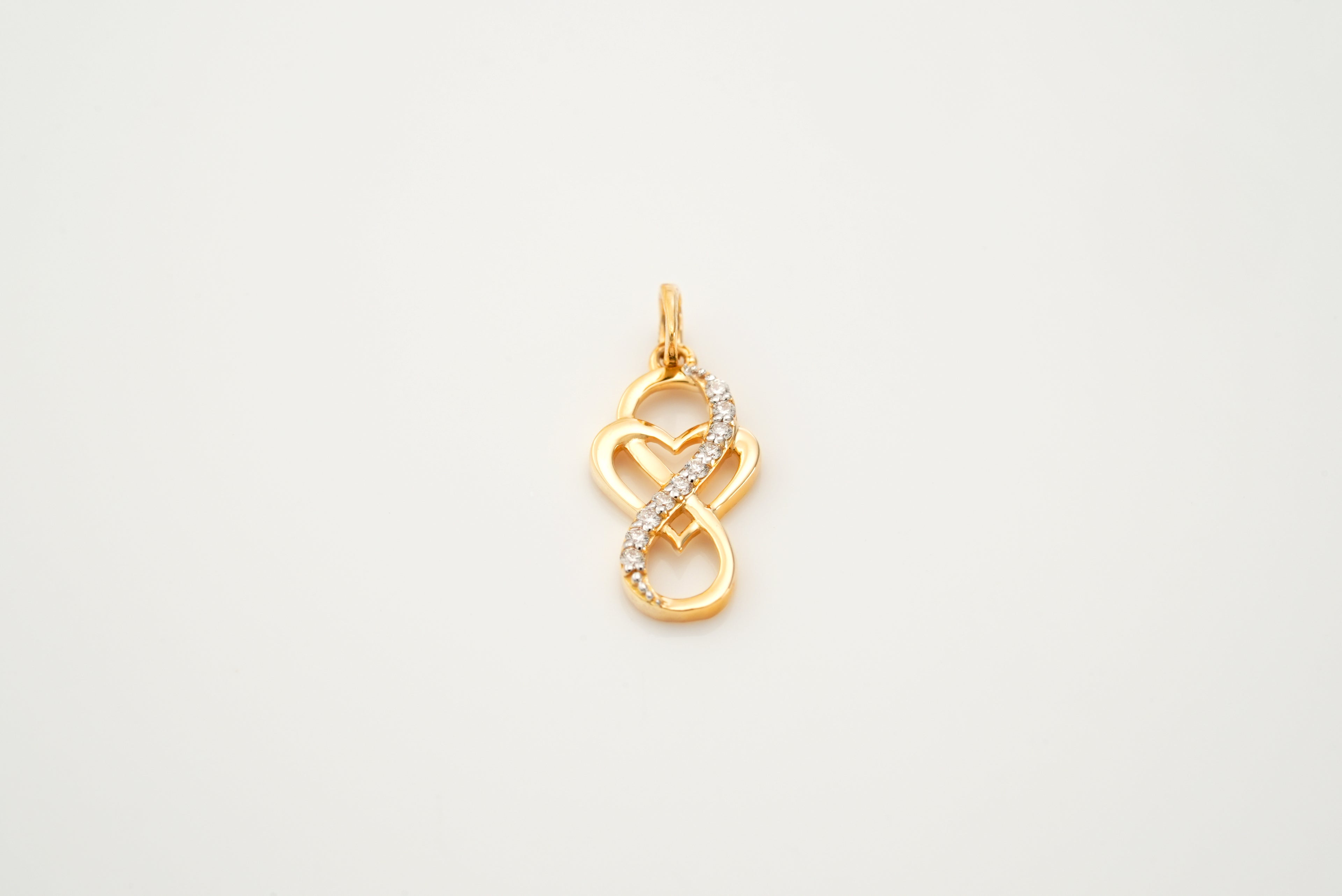 Diamond Eternity Heart Pendants  -PND515