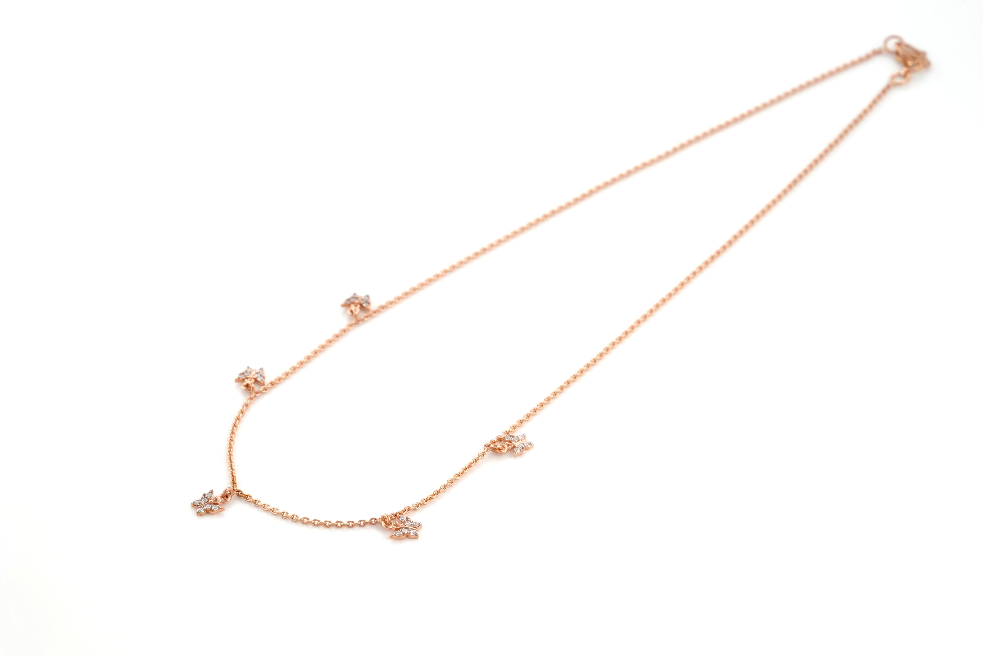 Butterfly charms Necklace  - NCD