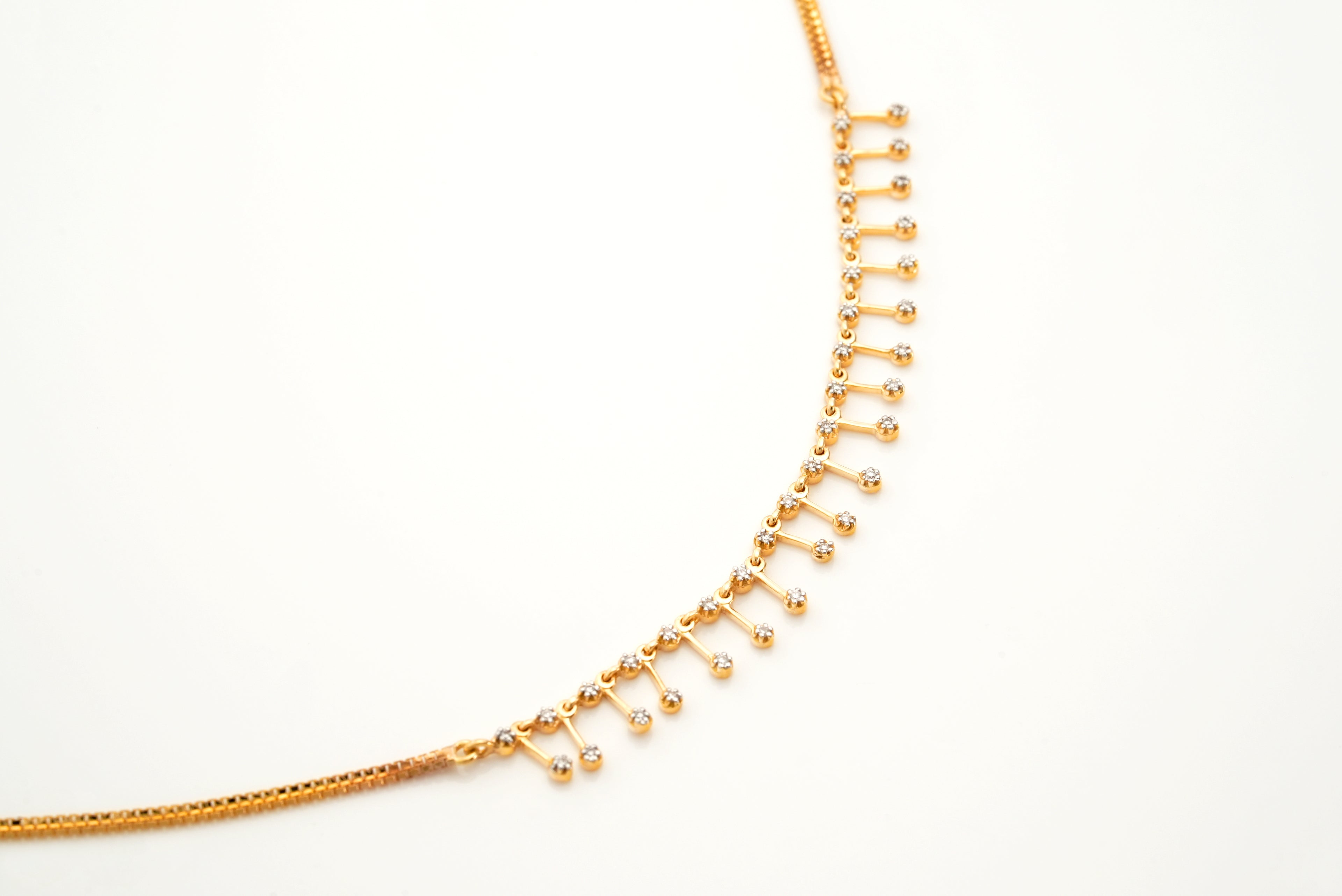Diamond Cascade Necklace  -NCDS45