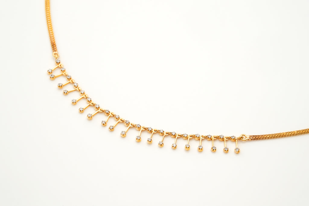 Diamond Cascade Necklace  -NCDS45