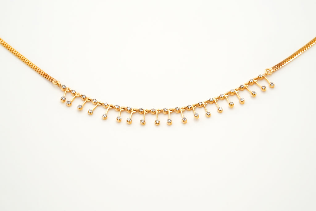 Diamond Cascade Necklace  -NCDS45