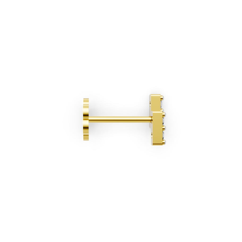 The Twin Beam Row  Peak Nose pin -   NPD243
