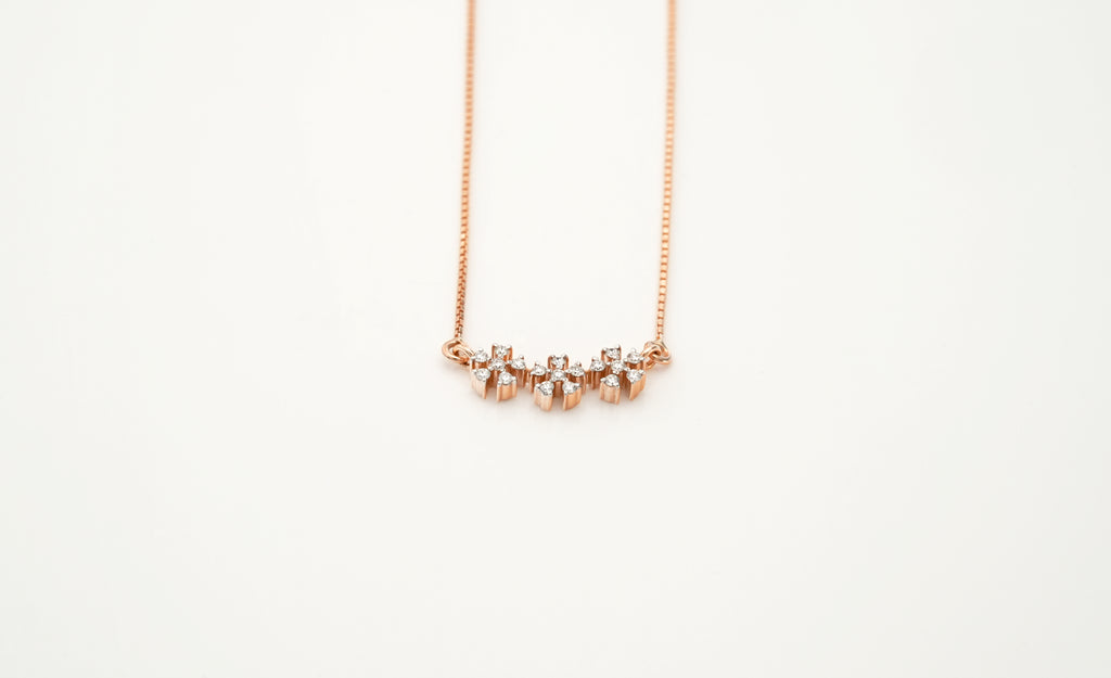 Diamond Starflower Pendants  -PDH45