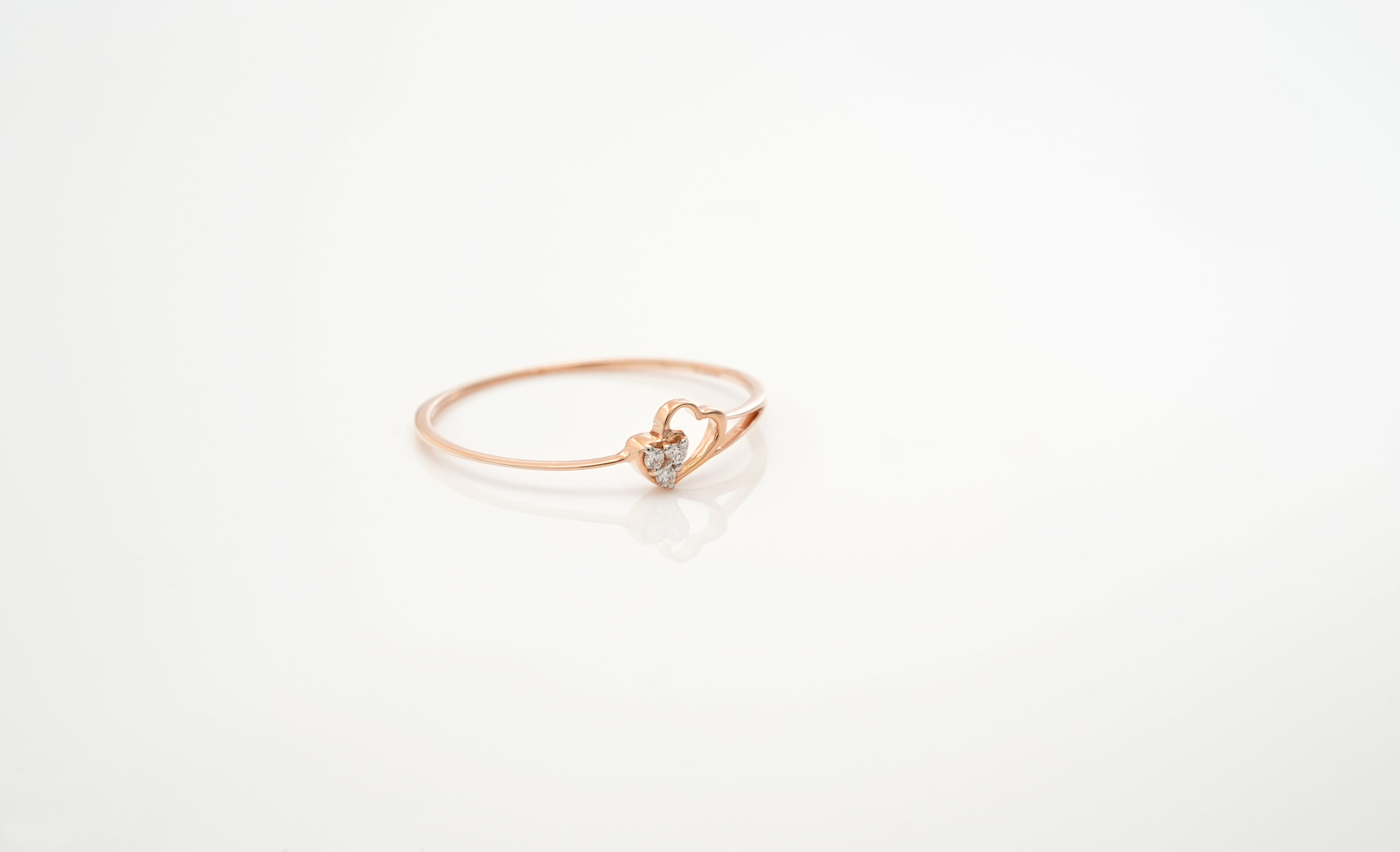 Twin Hearts Trio Ring  -RGD