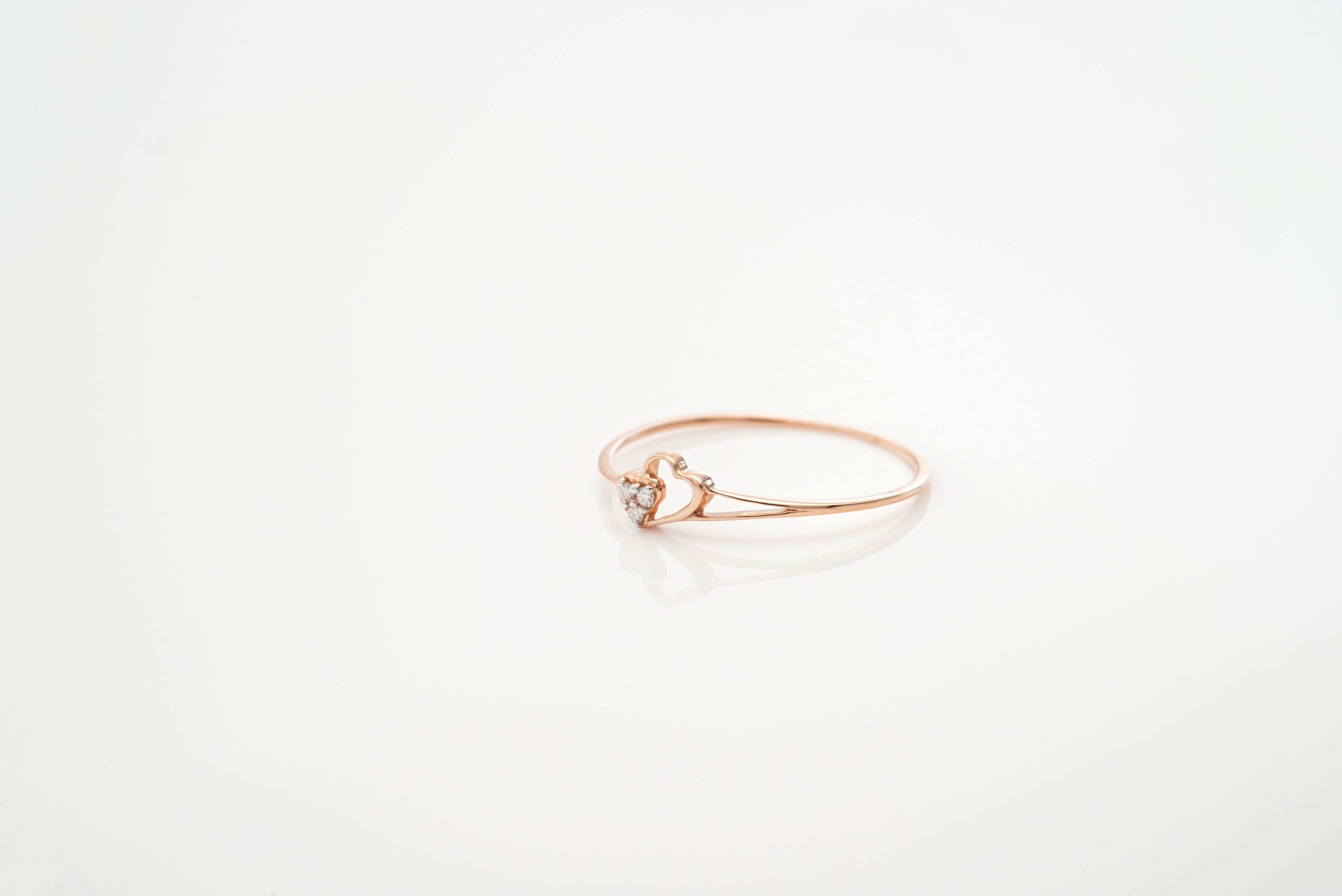 Twin Hearts Trio Ring  -RGD