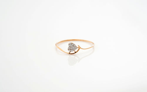 Curved Heartlight Ring  - RGD