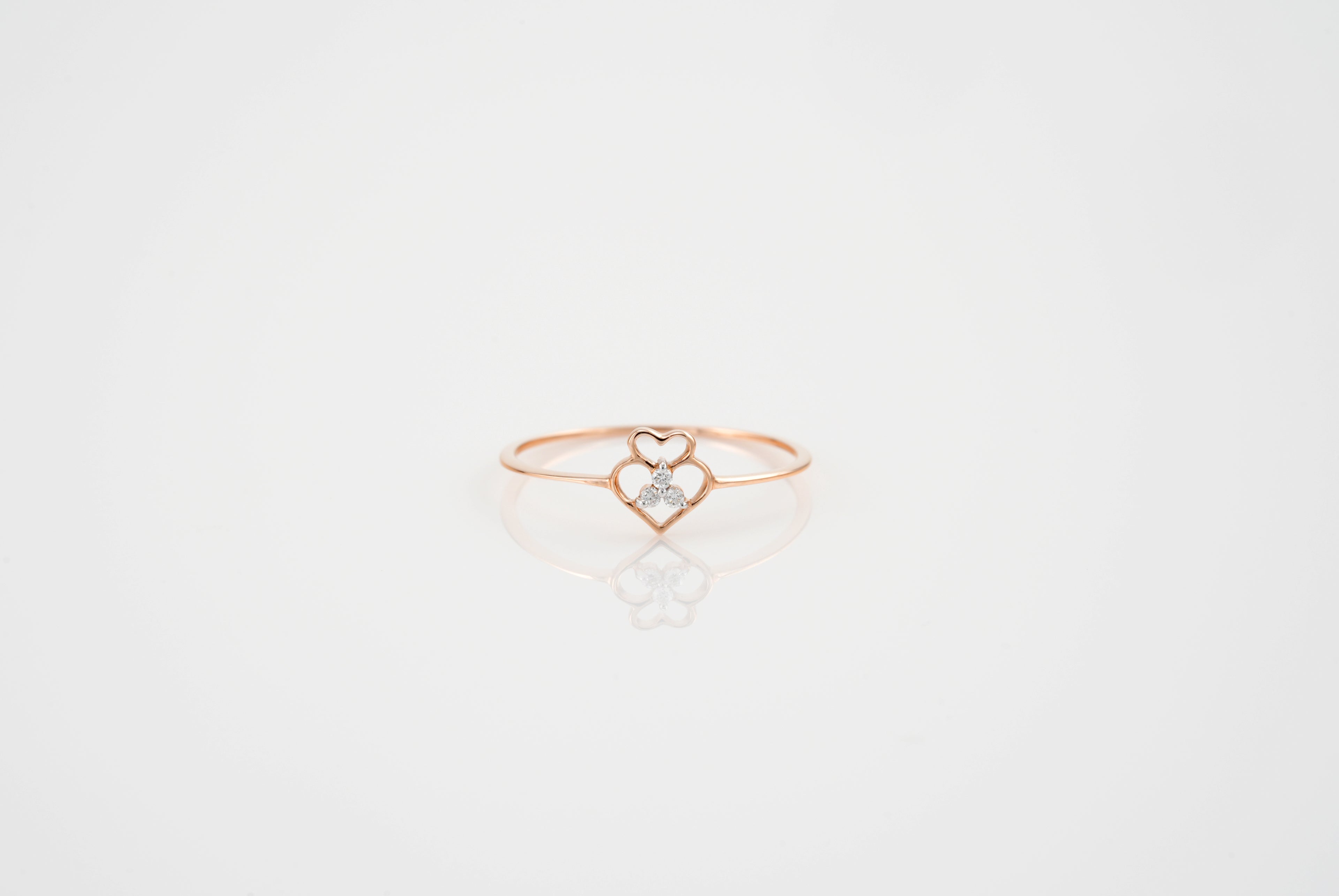 Twin Heart Blossom Ring - RGD822