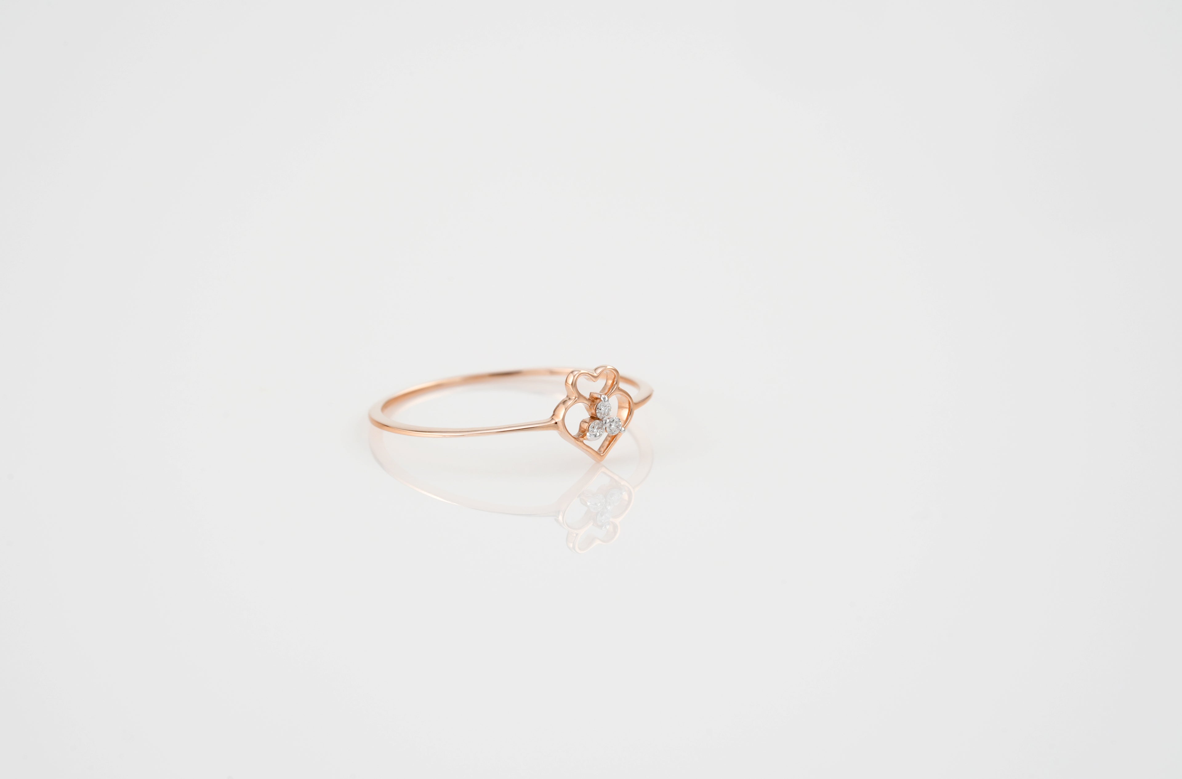 Twin Heart Blossom Ring - RGD822