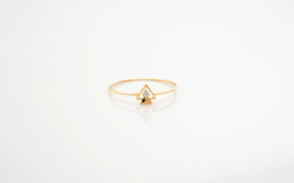 Twin Triangle Spark Ring  - RGD
