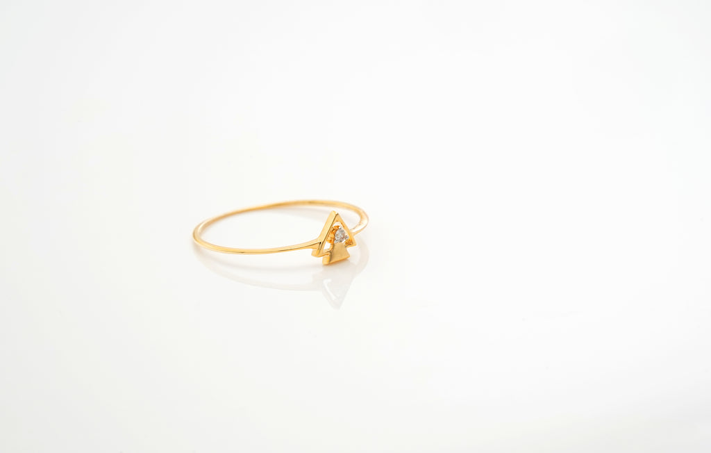 Twin Triangle Spark Ring  - RGD