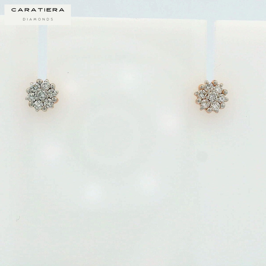 Stellar Halo Diamond Studs  - 2STDD10