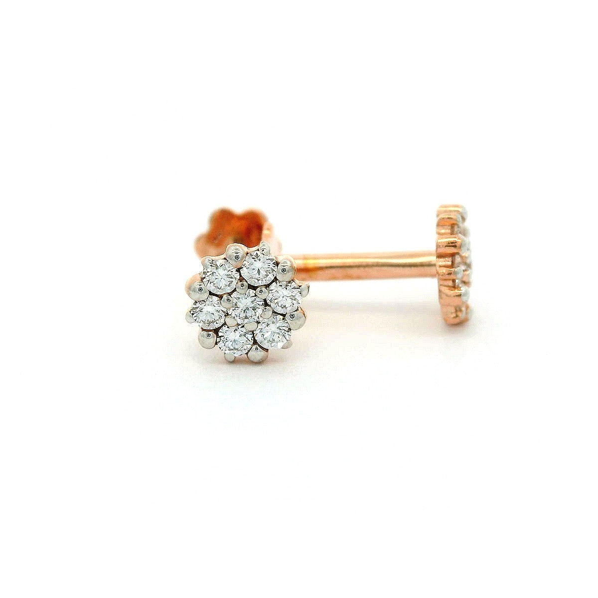 Stellar Halo Diamond Studs  - 2STDD10