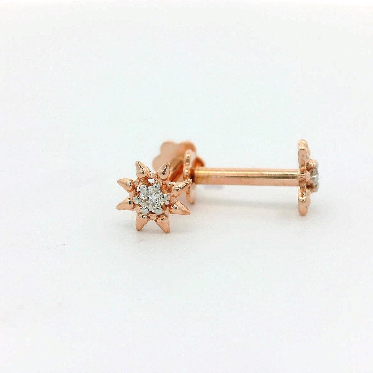 Celestial Point Diamond Studs   - 2stdd11