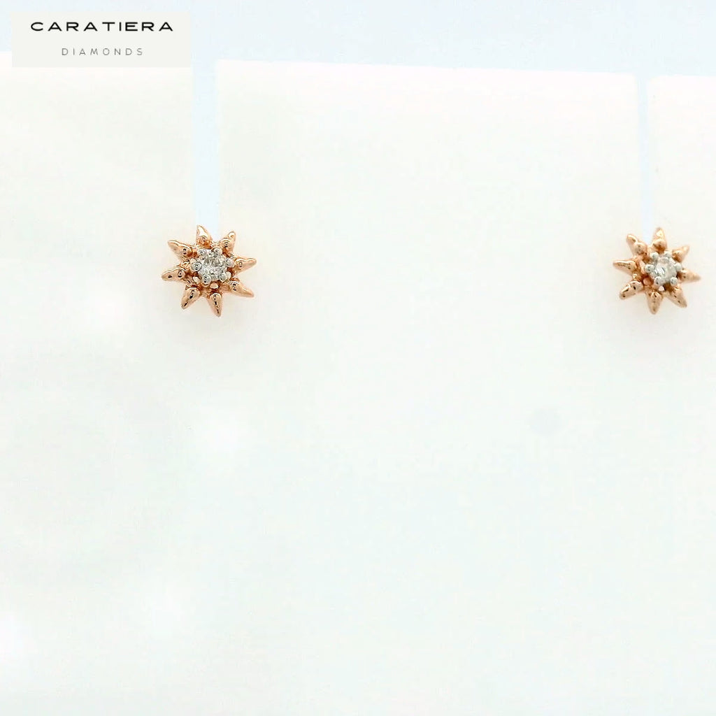 Celestial Point Diamond Studs   - 2stdd11