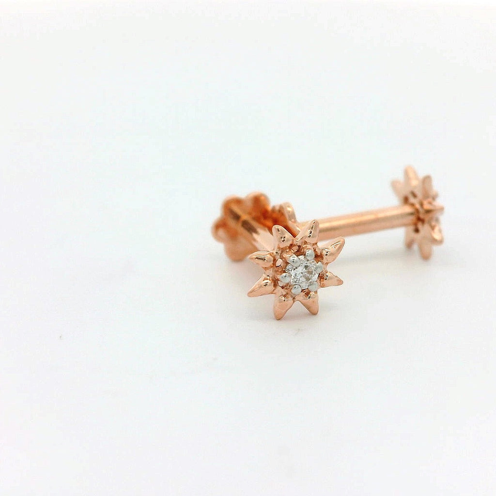 Celestial Point Diamond Studs   - 2stdd11