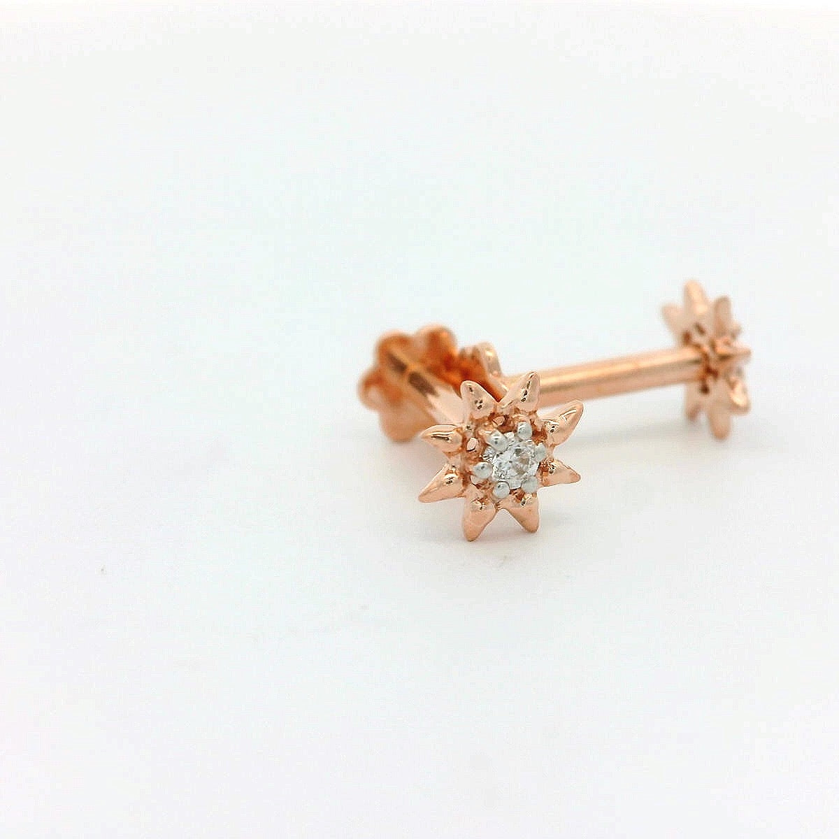 Celestial Point Diamond Studs   - 2stdd11