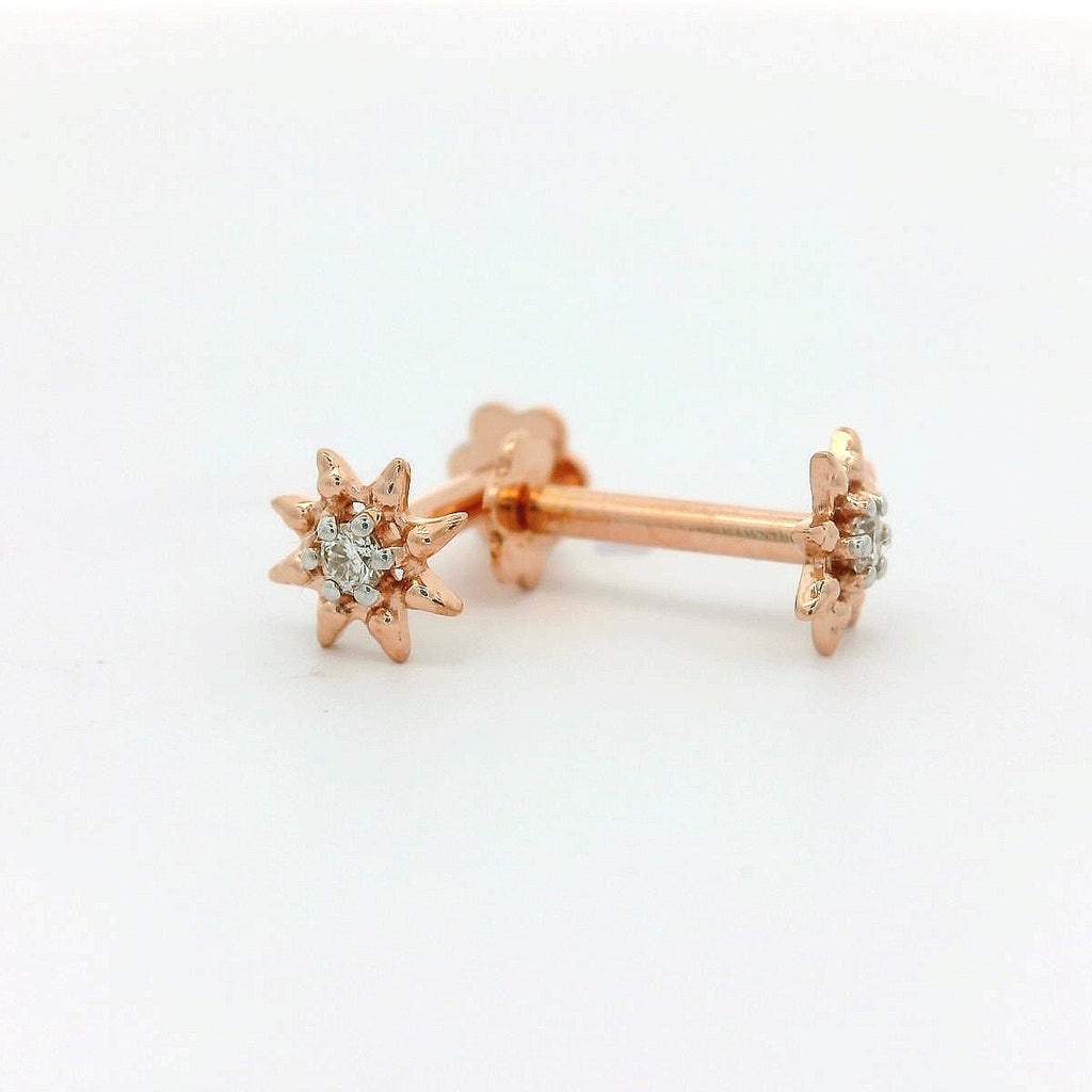 Celestial Point Diamond Studs   - 2stdd11