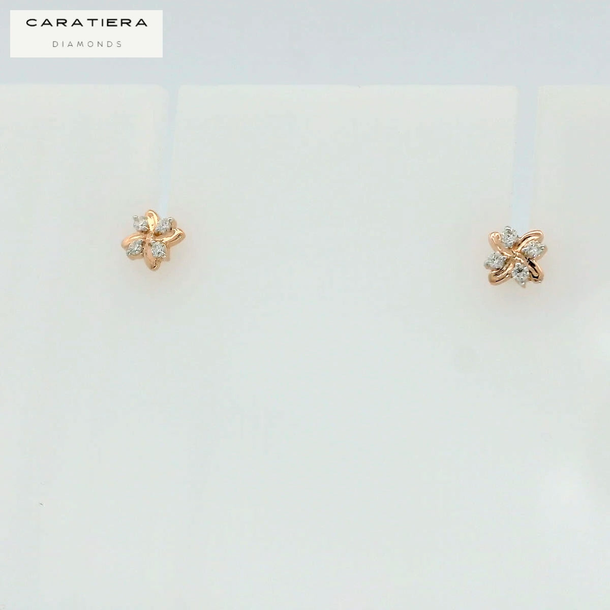 Petite Petal Diamond Studs   - 2stdd30