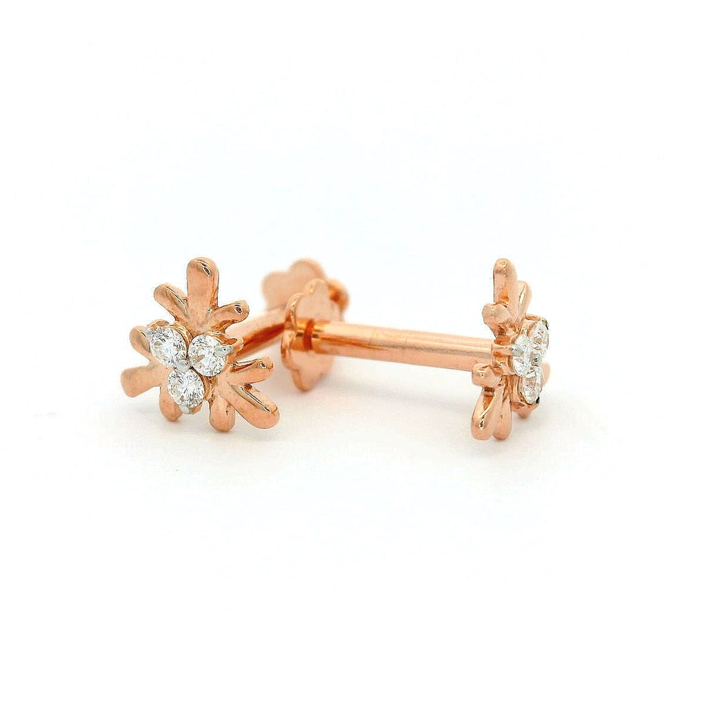 Petite Petal Diamond Studs  - 2STDD4
