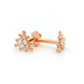 Petite Petal Diamond Studs  - 2STDD4