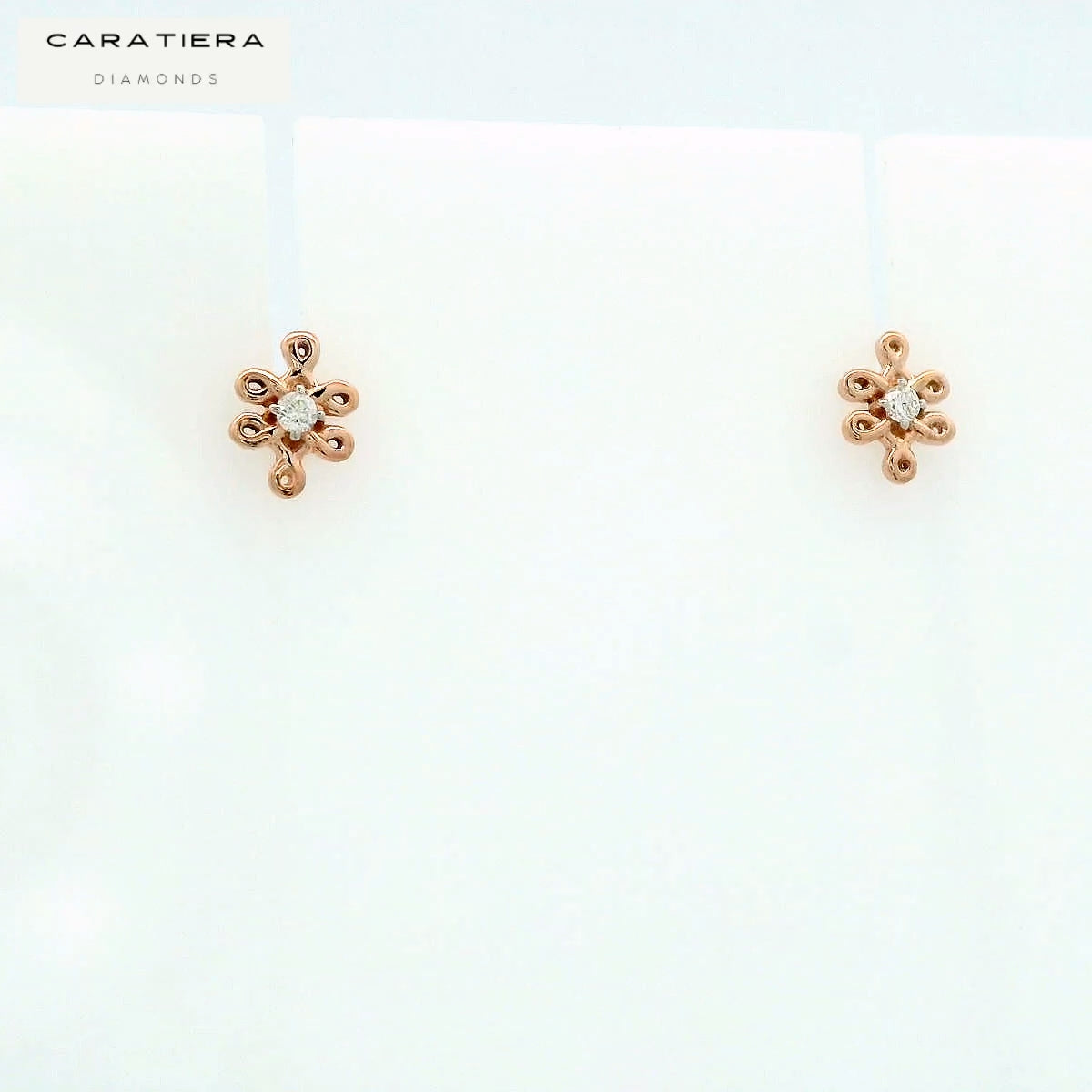 Filigree Bloom Diamond Studs   - 2stdd7