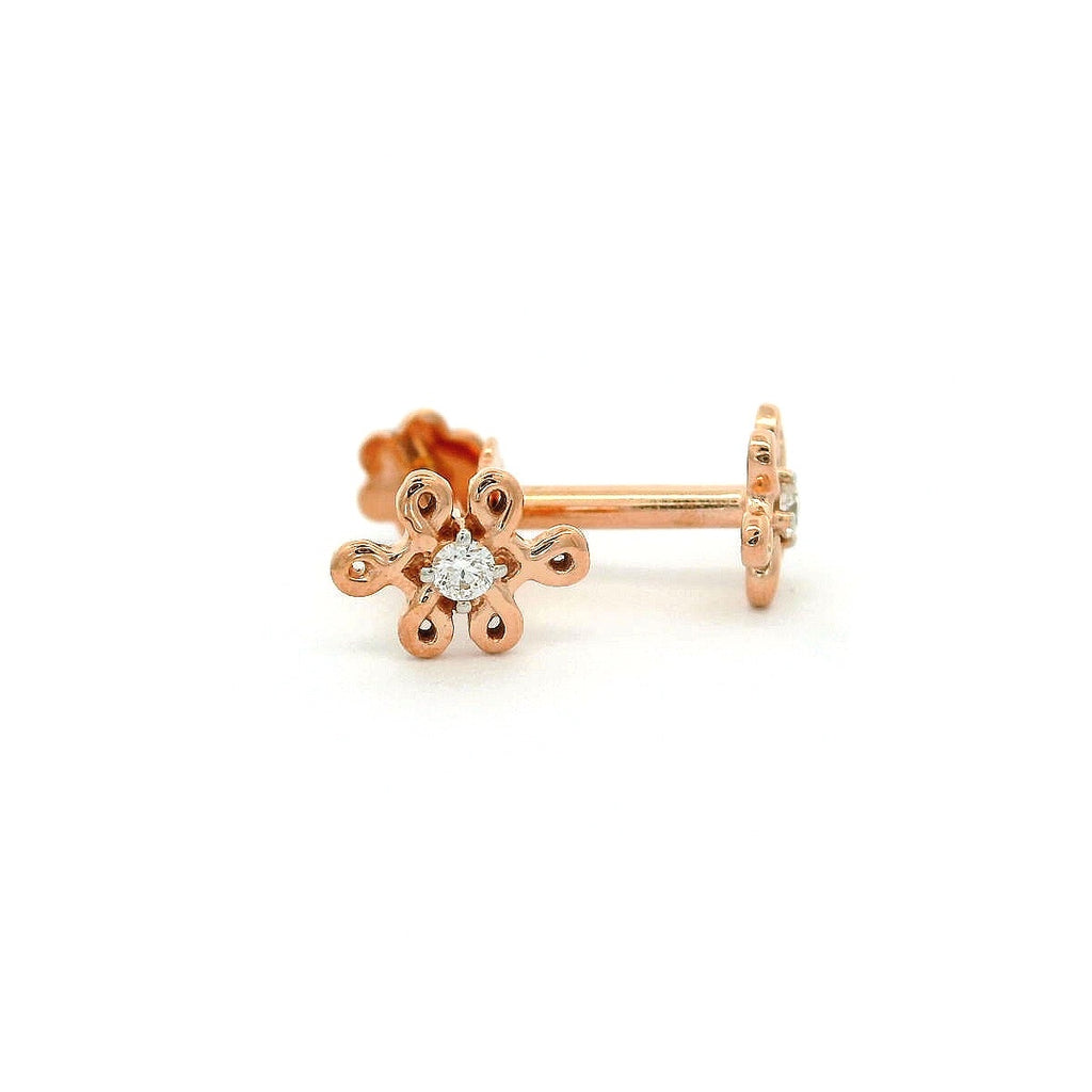 Filigree Bloom Diamond Studs   - 2stdd7