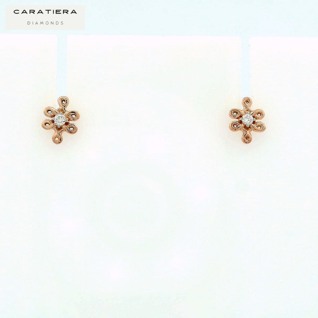 Filigree Bloom Diamond Studs   - 2stdd7